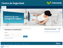 Tablet Screenshot of centroseguridad.negocios.movistar.es